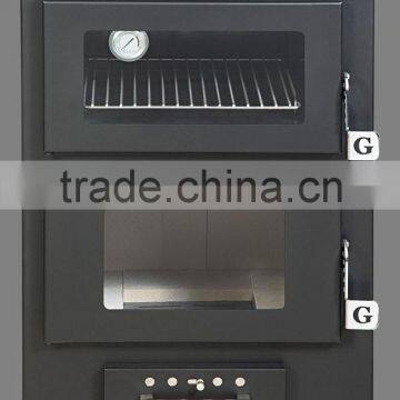 wood burning stove with oven