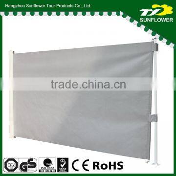 Folding side retractable awning