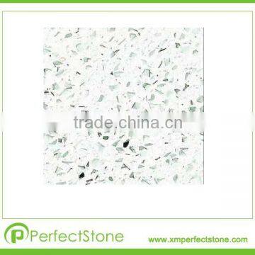 Elegant popular green speckle white quartz