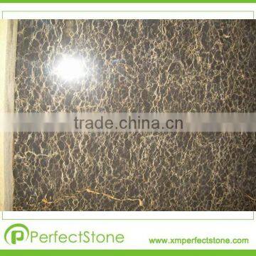 Chinese portoro brown black marble design sale in market good material