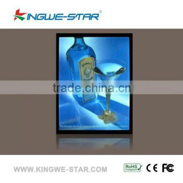 pop led aluminium frame light box