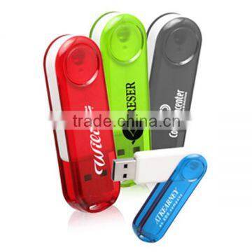 Gift transparent swing usb flash drive 8gb