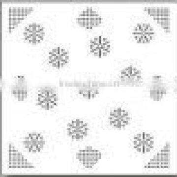 Clip in perforated aluminum ceiling panel