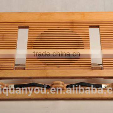 bamboo book stand pad cooling stand