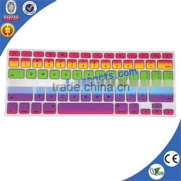 hot sale colored laptop keyboard skin, colorful laptop keyboard cover, silicone keyboard protectorin China