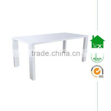 DT-2005 Wooden High Gloss White Dining Table