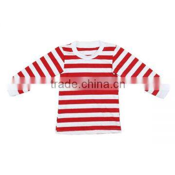 Wholesale 2016 kids apparel for baby boys strip cotton long sleeve shirts