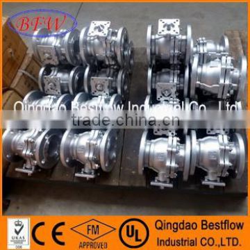 2pc cast steel ball valve