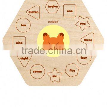 3d clock puzzle model,wooden animal new product ideas 2014 py0028