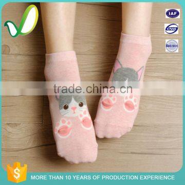 Stylish Sexy Girl Cartoon Design Your Own Polyester Red School Girls Socks