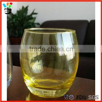 machine blown glass 10 oz stemless wine glass