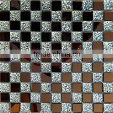 1X1 glitter silver kitchen shiny mosaic tiles