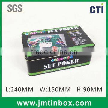 SET POKER TIN BOX