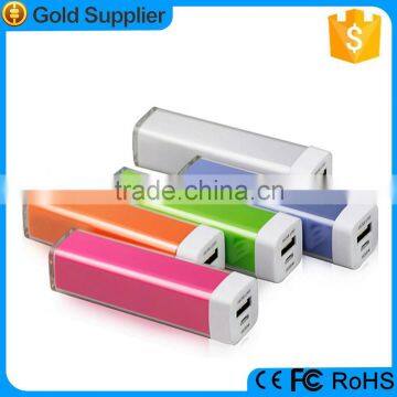 Cheap price smartphone power banks 2600mah lips power bank