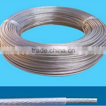 transparent VDE certified UL certified double FEP+FEP Silicone resin coating Teflon FEP insulated cable for lamp