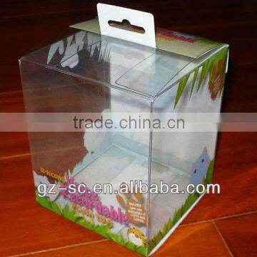 full color printing custom made transparent small plastic box