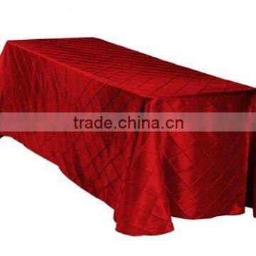 Red Pintuck Tablecloth