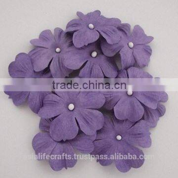 Purple Jewels of Spring paper flower 6 pcs / 20 pcs / 50 pcs