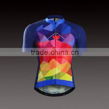 Sublimated dry fit custom design cycling jersey