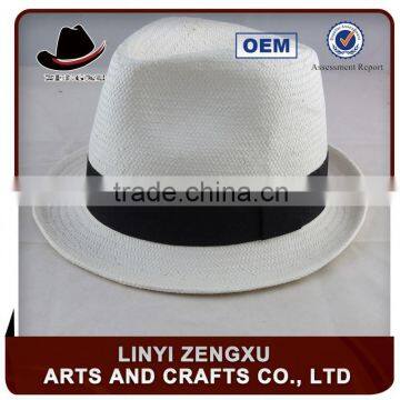 cheap colorful paper straw fedora hats