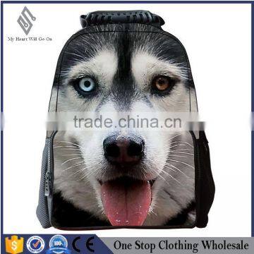 Cute student puppy animal bag factory direct mail bag large capacity 1680D polyester Backpack