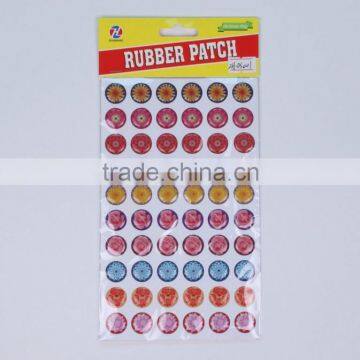 Dome pvc epoxy sticker for rubber patch