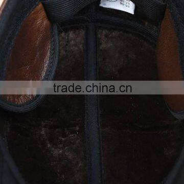 New Men's Real Cowhide Leather Vintage Sunbonnet Baseball Beret Cap Hunting Hat photo-5