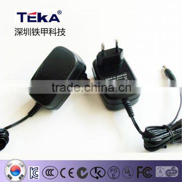 ccc/kc/fcc/ce/gs/saa approval 12v 2a/24v 1a 24W ac power adapter