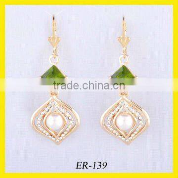 gold pearl earrings wholesale hoop earrings with crystal stone