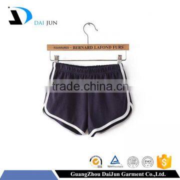 Daijun OEM new design high quality hot sale navy blue polyester running sports gym shorts