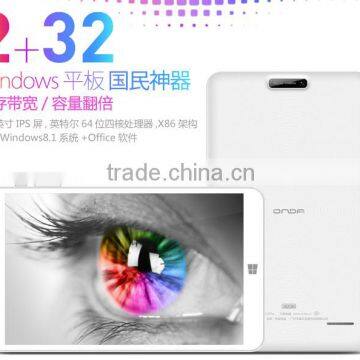 Hot selling 8inch Onda V820w Dual boot Intel Z3735F X86 Quad core 2GB 32GB