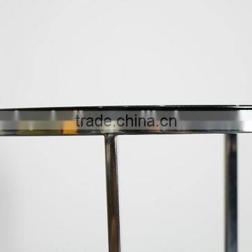Wooden Top Steel Frame Coffee Table