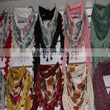 Wholesale 2016 New Cotton Scarf For Women Color Printed Hijab 180CM*90CM