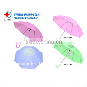 transparent material or POE/EVA straight umbrella for gifts