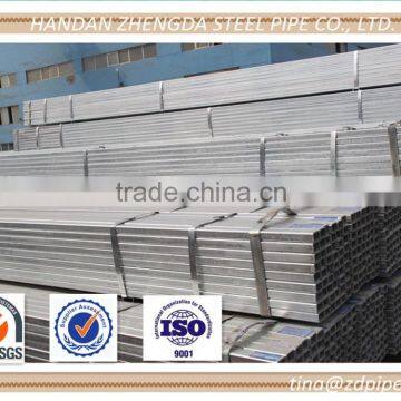 Galvanized steel tubes