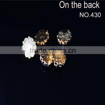 2016 Wholesale Garment Accessories Custom Bridal Crystal Beaded Neckline Sash Belts Rhinestone Applique photo-4