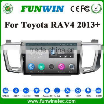 Funwin OEM Factory Touch Screen android car dvd player with car gps navigation multimedia system for Toyota RAV4 2013