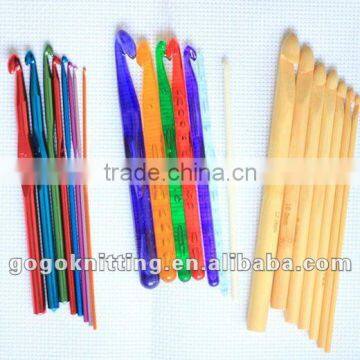 aluminum bamboo plastics crochet hook