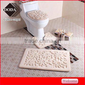 100%polyester china factory direct sell sponge bath anti fatigue mat