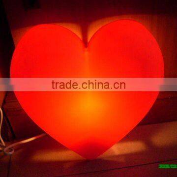 different colors heart shape craft wall lamp