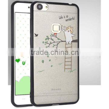 Silk Pattern TPU+PC Bumper Case for Iphone 5s 6/6s 7 Plus for Samsung Note 4 photo-6