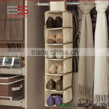 New Design Wardrobe Non-woven Fabric Hanging Closet Shoe Clothes Organizer