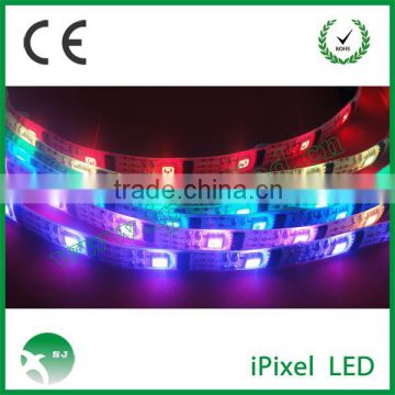 DMX SMD5050 RGB WS2801 flexible addressable outdoor LED strip light