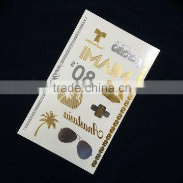 Summer Good Vibes Temporary Flash Metallic Tattoo