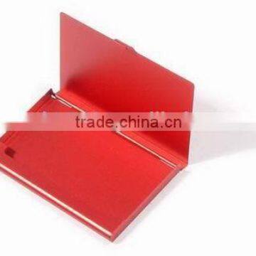 red color aluminium holder card