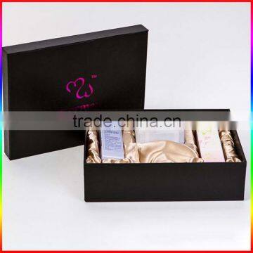 skin care matte black paper gift packaging box