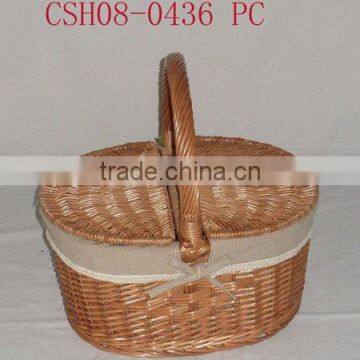 new style of willow picnic basket