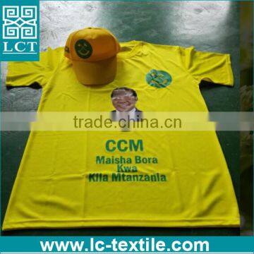 Made in china professional election compaign cap and t shirt