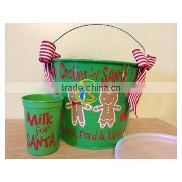 Galvanized metal best selling items party decorations bucket