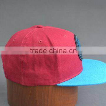 Custom 100% Cotton Twill 6-panel Snapback Cap With Woven Label photo-5